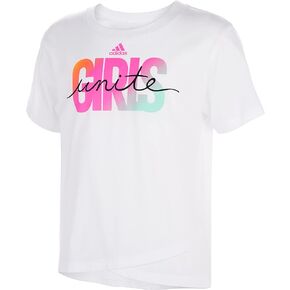adidas Girls' Graphic Crossover T-Shirt in Kuwait