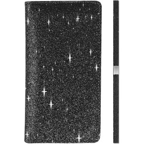 غطاء دفتر الشيكات اللامع من LOLOMLO للفتيات والنساء، مصنوع من جلد البولي يوريثان اللامع RFID الذي يحجب سجل الشيكات الوظيفي القياسي مع حامل قلم وحزام مطاطي لفحص الجزء العلوي والجانبي، وردي in Kuwait