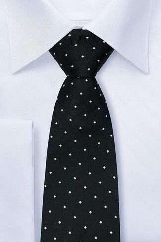 Retreez Retro Square Dots Woven Men's Tie Necktie in Saudi Arabia