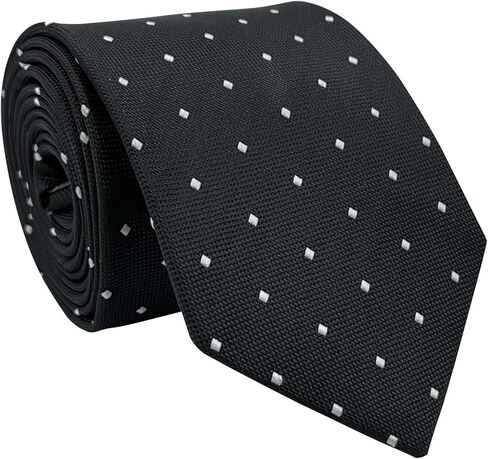 Retreez Retro Square Dots Woven Men's Tie Necktie in Saudi Arabia