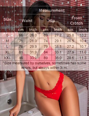 Avidlove Women's Lace Waist Thongs Underwear Ribbed Sexy T Back Panties for Women Pack in Saudi Arabia