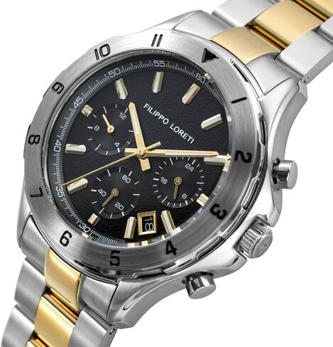FILIPPO LORETI Pista Sports Outdoor Men's Watch 100M Water Resistant 42mm Multifunction Movement Wrist Watch for Men in Saudi Arabia