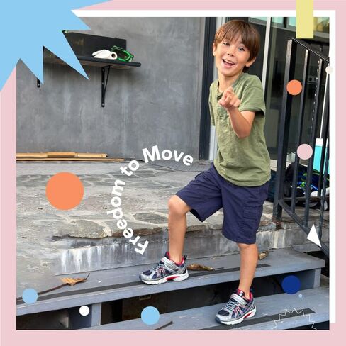 حذاء رياضي شبابي TSUKIHOSHI 3570 STORM بحزام إغلاق وقابل للغسل في الغسالة مع صندوق عريض عند الأصابع ونعل خارجي مقاوم للانزلاق ولا يترك علامات - للأطفال الصغار والكبار، للأعمار من 4 إلى 12 عامًا in Kuwait