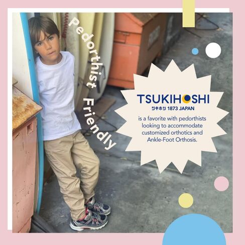 حذاء رياضي شبابي TSUKIHOSHI 3570 STORM بحزام إغلاق وقابل للغسل في الغسالة مع صندوق عريض عند الأصابع ونعل خارجي مقاوم للانزلاق ولا يترك علامات - للأطفال الصغار والكبار، للأعمار من 4 إلى 12 عامًا in Kuwait