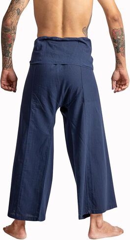 LannaPremium Thai Fisherman Pants - Hakama Pants Adjustable & Stylish for Yoga, Meditation, Dance, Martial Arts & More in Kuwait