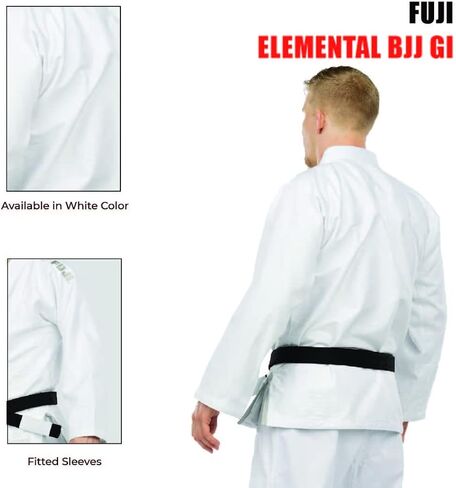 FUJI Elemental Brazilian Jiu Jitsu Gi, BJJ Uniform with Pearl Weave Jacket, made from Cotton Blend in Kuwait