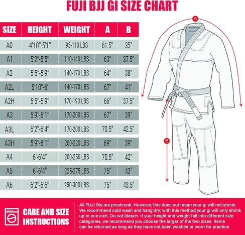FUJI Elemental Brazilian Jiu Jitsu Gi, BJJ Uniform with Pearl Weave Jacket, made from Cotton Blend in Kuwait