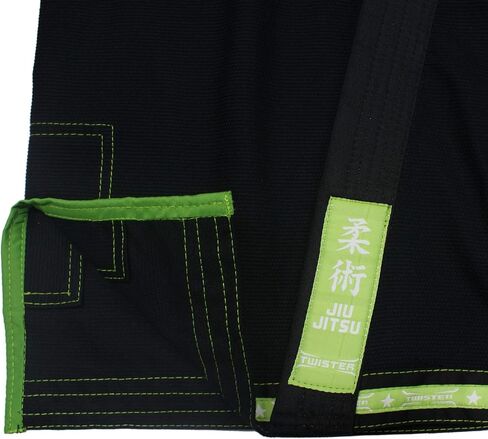 تويستر المرأة البرازيلية جيو جيتسو جي | قماش عالي الجودة منكمش مسبقًا BJJ Gi | يأتي مع حزام أبيض مجاني in Kuwait