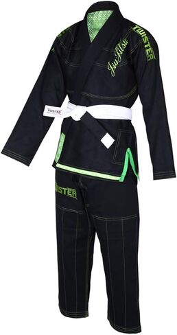 تويستر المرأة البرازيلية جيو جيتسو جي | قماش عالي الجودة منكمش مسبقًا BJJ Gi | يأتي مع حزام أبيض مجاني in Kuwait