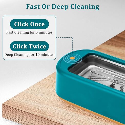 JUZUXI 640ml Ultrasonic Jewelry Cleaner, 40W Sonic Jewelry Cleaner Machine for Cleaning Dental Retainer, Ring,Eyeglasses,Watches,Silver Mouth Guards,Toothbrush in Kuwait