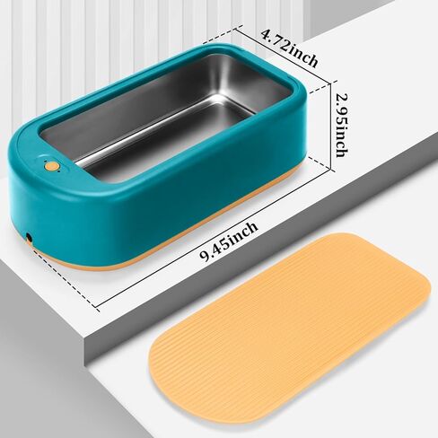 JUZUXI 640ml Ultrasonic Jewelry Cleaner, 40W Sonic Jewelry Cleaner Machine for Cleaning Dental Retainer, Ring,Eyeglasses,Watches,Silver Mouth Guards,Toothbrush in Kuwait