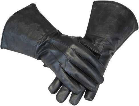 Medieval Renaissance Gauntlet leather cosplay gloves long arm cuff in Saudi Arabia