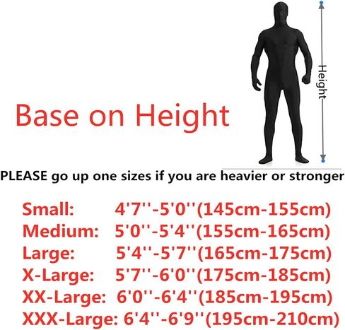 بدلة زنتاي من السباندكس لكامل الجسم من هناسويت، بدلة ضيقة من الجلد الثاني، بدلة من قطعة واحدة قابلة للتمدد للهالوين والحفلات التنكرية in Kuwait