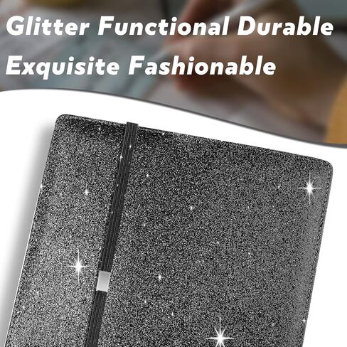 غطاء دفتر الشيكات اللامع من LOLOMLO للفتيات والنساء، مصنوع من جلد البولي يوريثان اللامع RFID الذي يحجب سجل الشيكات الوظيفي القياسي مع حامل قلم وحزام مطاطي لفحص الجزء العلوي والجانبي، وردي in Kuwait