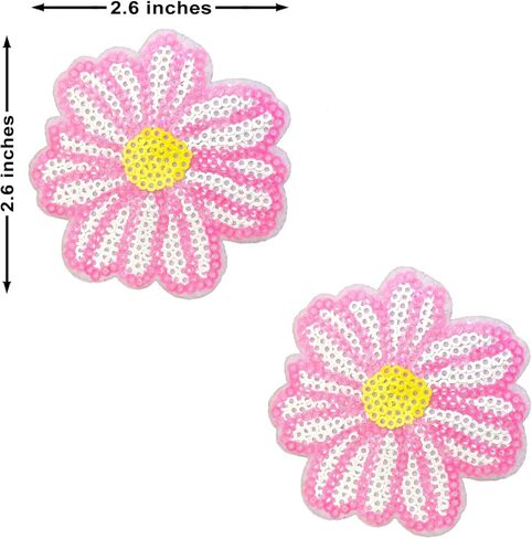 أغطية حلمات Neva Nude Sequin Daisy Nipztix للمهرجانات، والحفلات، والملابس الداخلية والمزيد، لاصق من الدرجة الطبية، مقاوم للماء والعرق، صنع في الولايات المتحدة الأمريكية in Kuwait