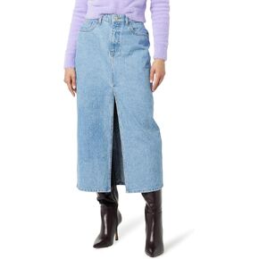 The Drop Women's Dixon Denim Column Skirt in Saudi Arabia