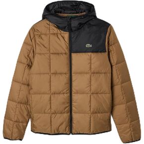 Lacoste Men's Colorblock Quilted Jacket with Hood