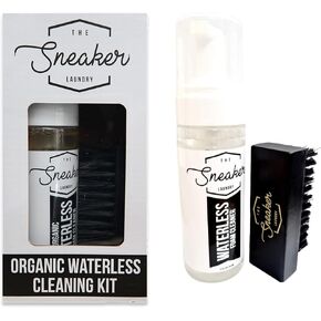 THE SNEAKER LAUNDRY Waterless Shoe Cleaner Foam and Brush Kit - Best Shoe Cleaning foam - Ideal to be used for Sneakers,Suede,and All type of Shoes - Shoe Cleaner Kit - Includes 161ml Foam Cleaner in Saudi Arabia