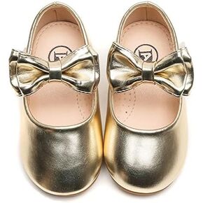kkdom Girl's Mary Jane Dress Shoes Ballerina Flats School Party Wedding Shoes for Toddler/Little Kid/Big Kid