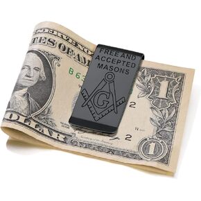 ChainsProMax Men Money Clip, Custom Name Gift-Ahkn Cross/St. Michel/St. Christopher/St. Florian/Knights Templar-Send Gift Box in Kuwait