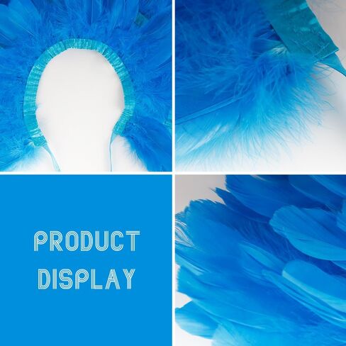 Feather Shawl for Women - Swan Feathers Collar Halloween Crow Cape Maleficent Witch Costume Accessories in Kuwait