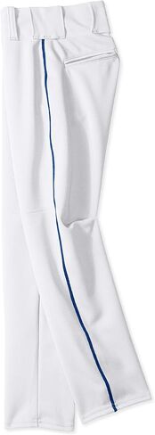 Alleson Athletic Baseball Pants for Boys. White/Maroon Boys Relaxed Fit Baseball Pants and Machine Washable Fabric with Belt Loop (Style 605WLBY) Large in Saudi Arabia