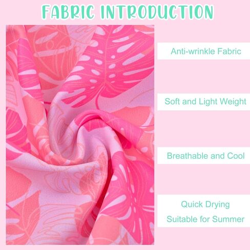 طقم بيكيني للفتيات مكون من 3 قطع من باشوب، بدلة سباحة مع بنطال وتنورة غطاء، مقاومة للماء سريعة الجفاف مناسبة للشاطئ والسباحة in Kuwait