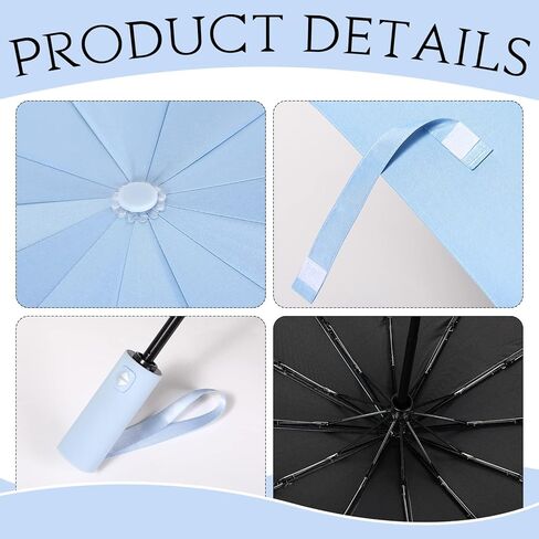4 Pcs Umbrella for Girl Women Small Foldable UV Windproof Travel Light Rain Waterproof Sun Protection Windproof Cute Umbrella Compact Automatic Backpack Cars School Office in Saudi Arabia