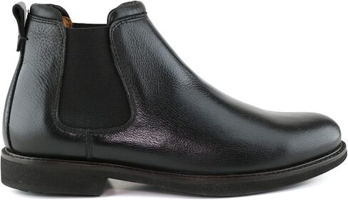 MJNY Mens Casual Comfortable Genuine Leather Chelsea Ankle Boots Lightweight Breathable Elastic Classic Fashion Chukka Dress Boots in Saudi Arabia