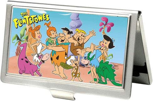 Buckle-Down Men's Business Card Holder-The Flintstones in Saudi Arabia