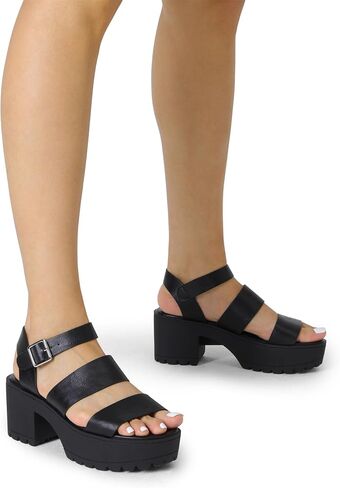 DREAM PAIRS Platform Heels for Women Lightweight Chunky Open Toe Stylish Comfortable Fisherman Sandals with Adjustable Ankle Strap in Saudi Arabia