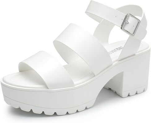 DREAM PAIRS Platform Heels for Women Lightweight Chunky Open Toe Stylish Comfortable Fisherman Sandals with Adjustable Ankle Strap in Saudi Arabia