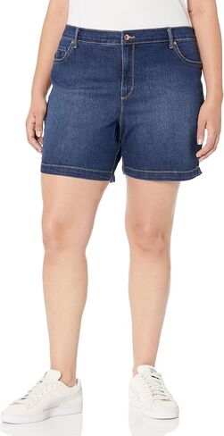 Gloria Vanderbilt Women's Plus Size Amanda Basic Jean Short in Kuwait
