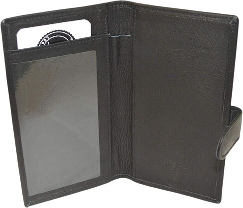 غطاء دفتر الشيكات الجلدي الأساسي LB LEATHERBOSS (أسود) in Saudi Arabia
