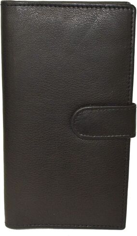 غطاء دفتر الشيكات الجلدي الأساسي LB LEATHERBOSS (أسود) in Saudi Arabia