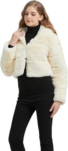 GRAN ORIENTE Women Faux Fur Fleece Coat in Kuwait