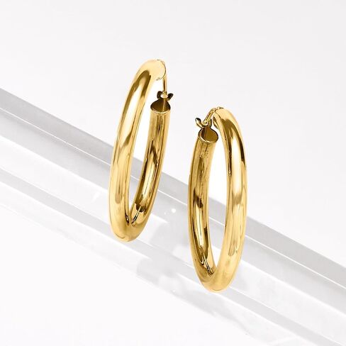 Ross-Simons Italian 18kt Yellow Gold Hoop Earrings in Saudi Arabia
