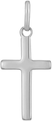 Mystigrey Cross Pendant for Men and Women in 18K Gold Plated or 925 Sterling Silver Plated Rhodium I Size Small, Medium, Large I Gold Cross Necklace for Women I Silver Cross Necklace for Boys I Religious Gifts for Women I Baptism Gifts for Girls Boys in Saudi Arabia