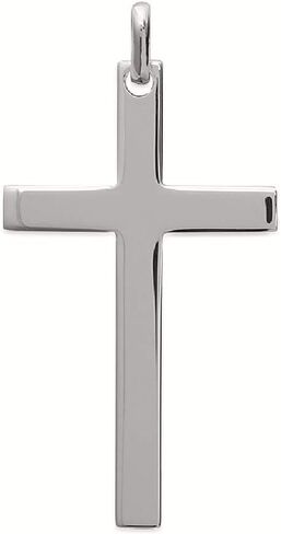 Mystigrey Cross Pendant for Men and Women in 18K Gold Plated or 925 Sterling Silver Plated Rhodium I Size Small, Medium, Large I Gold Cross Necklace for Women I Silver Cross Necklace for Boys I Religious Gifts for Women I Baptism Gifts for Girls Boys in Saudi Arabia