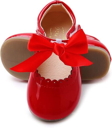 أحذية SOFMUO للفتيات الصغيرات ماري جين أحذية باليه مسطحة للفتيات الصغيرات لحفلات الزفاف المدرسية وأحذية فستان الأميرة in Kuwait