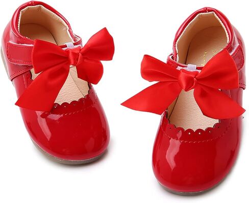 أحذية SOFMUO للفتيات الصغيرات ماري جين أحذية باليه مسطحة للفتيات الصغيرات لحفلات الزفاف المدرسية وأحذية فستان الأميرة in Kuwait