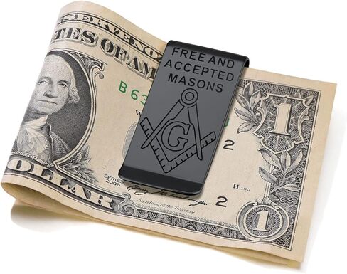 ChainsProMax Men Money Clip, Custom Name Gift-Ahkn Cross/St. Michel/St. Christopher/St. Florian/Knights Templar-Send Gift Box in Kuwait