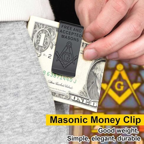 ChainsProMax Men Money Clip, Custom Name Gift-Ahkn Cross/St. Michel/St. Christopher/St. Florian/Knights Templar-Send Gift Box in Kuwait