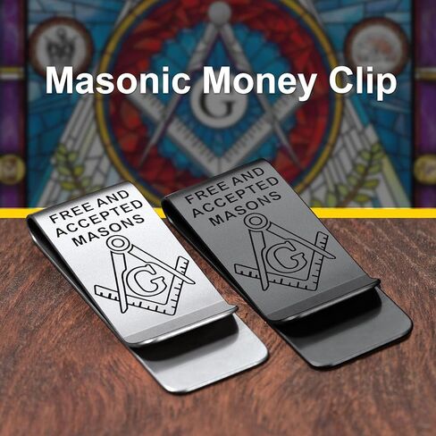 ChainsProMax Men Money Clip, Custom Name Gift-Ahkn Cross/St. Michel/St. Christopher/St. Florian/Knights Templar-Send Gift Box in Kuwait