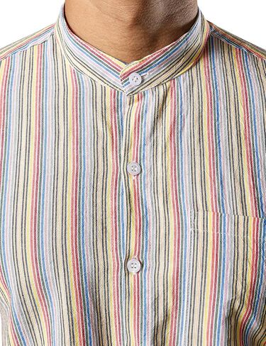 قميص رجالي من القطن Henley من JOGAL صيفي كاجوال بأكمام قصيرة للشاطئ هاواي in Kuwait