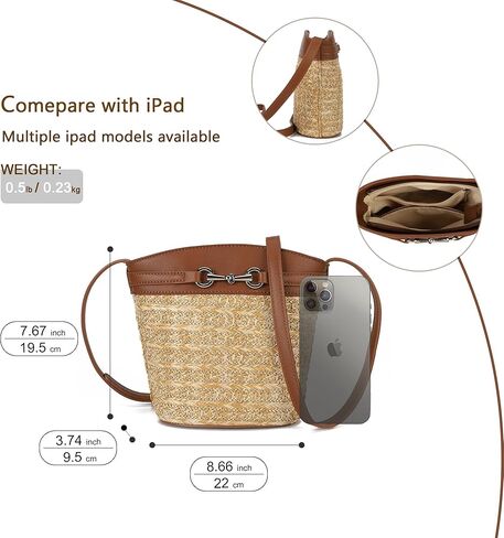 Gladdon Small Straw Purses for Women Mini Straw Summer Beach Shoulder Bags for Women Crossbody Woven Purse Clutch Rattan Bag in Kuwait