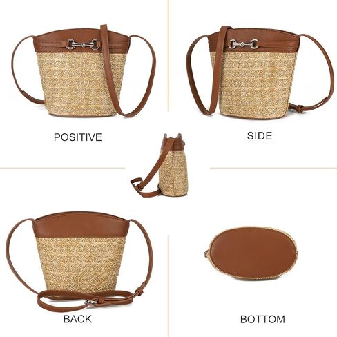 Gladdon Small Straw Purses for Women Mini Straw Summer Beach Shoulder Bags for Women Crossbody Woven Purse Clutch Rattan Bag in Kuwait