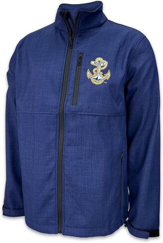 Armed Forces Gear Men's US Navy Anchor Softshell Jacket - Official Licensed US Navy Coats for Men (Navy) in Saudi Arabia