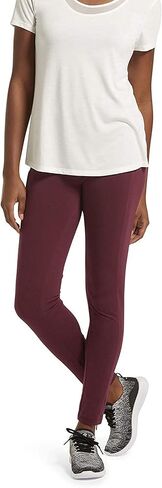 No Nonsense Women's Soft Cotton Leggings with Side Pockets Workout Stretch Pull On Pants in Saudi Arabia