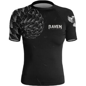 Raven Fightwear Women's Power Pangolin BJJ Rash Guard Short Sleeve MMA